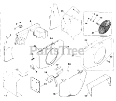 Kohler M20-49581 - Kohler Magnum Engine, Made for Vermeer, 20hp, 14.9kW Baffles &amp; Shroud 2-15-159 (TP-2233-C)
