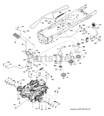 Poulan Pro PP 155G42 (960420183-00) - Poulan Pro Lawn Tractor (2015-07)