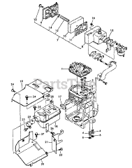 Echo EG-750 - Echo Generator Air Cleaner, Cylinder Head, Muffler