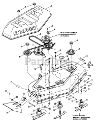 Snapper PMA 7482 (7080577) - Snapper 48" Pro Mower Deck Assembly