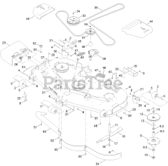 Toro 72947 (6000) - Toro 72" Z Master Zero-Turn Mower, Side-Discharge Deck (SN: 400000000 - 406343040) Deck Assembly