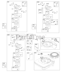 Briggs & Stratton 122T02-0129-E1 - Briggs & Stratton Vertical Engine Carburetor, Fuel Supply