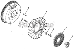 Cub Cadet 1541 (141-651-100) - Cub Cadet Garden Tractor (SN: 800000 - 816508) Flywheel II