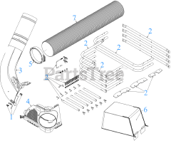 MTD 19A30043100 - MTD 42" & 46" Leaf Collection System