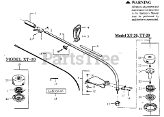 Weed Eater TT 20 - Weed Eater String Trimmer CUTTING HEAD &amp; DRIVE SHAFT