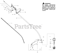 Weed Eater FL 23 - Weed Eater Featherlite String Trimmer Shaft &amp; Handle