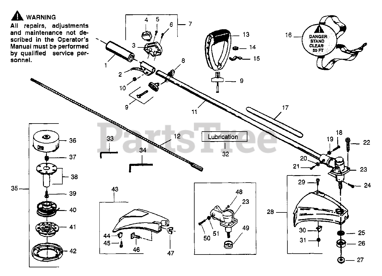 Husqvarna 32 L Husqvarna String Trimmer (199610) General Assembly Parts Lookup with Diagrams