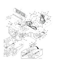 Scag STTII-61V-40BV-EFI - Scag Turf Tiger II 61" Zero-Turn Mower, 40hp Vanguard (SN: T3500001 - T3599999) STTII DECK DRIVE COMPONENTS