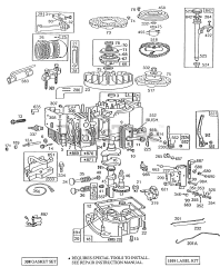 Briggs & Stratton 170702-2133-01 - Briggs & Stratton Vertical Engine Cyl, Sump, Piston,Oil Fill