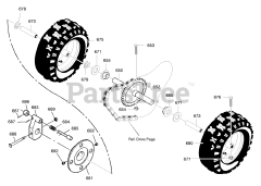 Yard King 629118x43A - Yard King 29" Snow Thrower (2003) Wheels