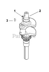 Cub Cadet GT 1054 (14AK94AK056) - Cub Cadet 54" Garden Tractor (2013) Kohler SV740-3002 Crankshaft