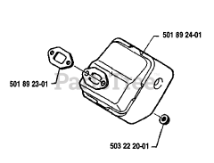 Husqvarna 16 R - Husqvarna String Trimmer (1986-10) Muffler