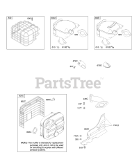 Briggs & Stratton 21A437-0111-E1 - Briggs & Stratton Horizontal Engine Exhaust System