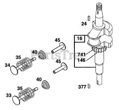 Briggs & Stratton 12E782-0688-01 - Briggs & Stratton Vertical Engine Crankshaft