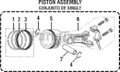 PowerStroke PS 903500 A - PowerStroke 3500 Watt Generator General Assembly - Piston Assembly