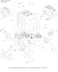 Kohler SH255-0101 - Kohler SH Series Engine, Basic Version, 5.5hp, 4.2kW 11 Exhaust