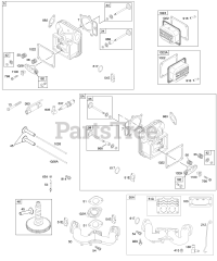 Briggs & Stratton 40F777-0111-E1 - Briggs & Stratton Vertical Engine Camshaft, Cylinder Head, Valves
