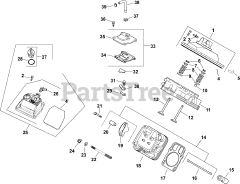 Kohler CH740-3145 - Kohler Command PRO Engine, Made for Scag, 25hp, 725cc Head/Valve/Breather 4-24-338