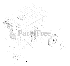 Snapper 030216-0 - Snapper 6,200 Watt Portable Generator Wheel Kit (190312)