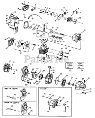 Poulan Pro PP 185 R - Poulan Pro String Trimmer ENGINE BLOCK &amp; SHROUD