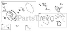 Briggs & Stratton 25T237-0464-H7 - Briggs & Stratton Horizontal Engine Crankcase Cover/Sump Group