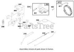 Toro 71208 (13-38 XL) - Toro Lawn Tractor (SN: 089000001 - 089999999) (1998) Engine Briggs Stratton Model 28m707-1122-E1 6