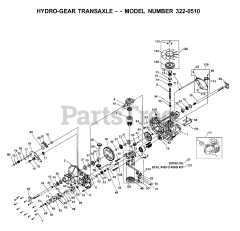 Husqvarna 331-0650 - Husqvarna Hydro-Gear Transmission (2001-03) REPAIR PARTS