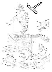 Husqvarna YTH 150 (954140007-D) - Husqvarna Yard Tractor (1998-02) Mower Deck