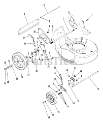 Ariens 911035 (LM 21 S) - Ariens 21" Self-Propelled Walk-Behind Mower, 4hp Briggs & Stratton (SN: 000101 - 002249)