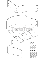 Cub Cadet 19A70039 (19A70039100) - Cub Cadet 60" Mulch Kit att General Assembly 60-Inch