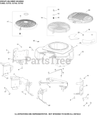Kohler CV732-3000 - Kohler Command PRO Engine, Basic Version, 23.5hp, 747cc 06 Blower Housing
