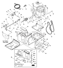 Craftsman C950-52943-0 (1695736) - Craftsman 27" Snow Thrower, Canada (2009) Engine &amp; Frame