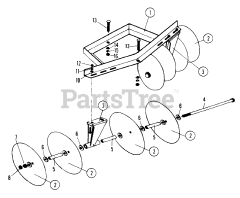 Snapper 7060431 - Snapper Garden Tool Kit Disc Harrow Parts