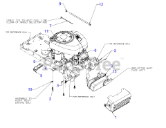 Craftsman 247.273410 (13BL78XT299) - Craftsman T1700 Lawn Tractor (2018) Engine Accessories