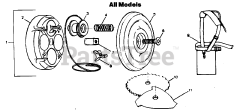 Weed Eater 650 - Weed Eater String Trimmer CUTTING HEAD ASSEMBLY