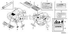 Honda GXV160 UH2 A14/A (GJABH) - Honda Engine, Made in China (SN: GJABH-2003436 - GJABH-9999999) LABEL@TOOL