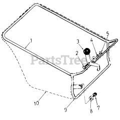 MTD 196-006-000 - MTD Grass Catcher Assembly (1986) Grass Catcher
