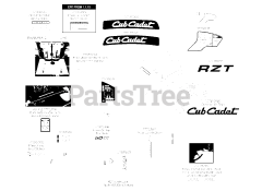 Cub Cadet RZT-L50 KH (17WFCACP009) - Cub Cadet 50" RZT Zero-Turn Mower, Kohler (2013) Label Map