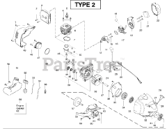 Electrolux/AYP SM 706 - Electrolux/AYP String Trimmer, Type 2 (2008-12) Engine - Type2