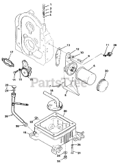 Toro R1-24OE02 (724-Z) - Toro Garden Tractor (SN: 010000001 - 019999999) (1991) Oil System