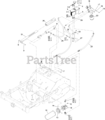 Exmark ZA3624 - Exmark 24" Z-Aerate Stand-On Aerator, Kohler CH440 (SN: 416150475 - 417930745) (Rev A) (2024)