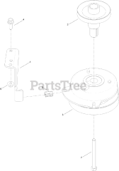 Toro 74661 (ZS 5000) - Toro 50" TimeCutter Zero-Turn Mower (SN: 400000000 - 400899999) Clutch Assembly