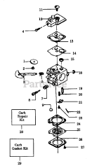 Weed Eater 1925 - Weed Eater Blower CARBURETOR