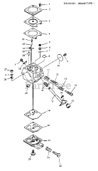 Echo SRM-3800 - Echo String Trimmer (Type 1) Carburetor  S/N: Type 1 -- 001001 - 040446