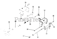 Toro 1-0385 (C-160) - Toro Lawn Tractor (1974) Hitch Assemblies