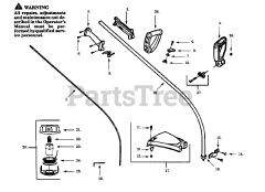 Weed Eater LT 7000 - Weed Eater String Trimmer DRIVE SHAFT &amp; CUTTING HEAD