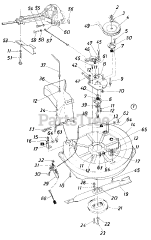 MTD 196-797-000 - MTD Mower Deck Assembly Only (1986)