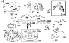 Briggs & Stratton 400707-1110-01 - Briggs & Stratton Vertical Engine