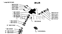Husqvarna 23 LC - Husqvarna String Trimmer (1993-05) Gear Assembly