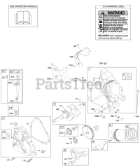 Briggs & Stratton 20D414-0112-E1 - Briggs & Stratton Horizontal Engine